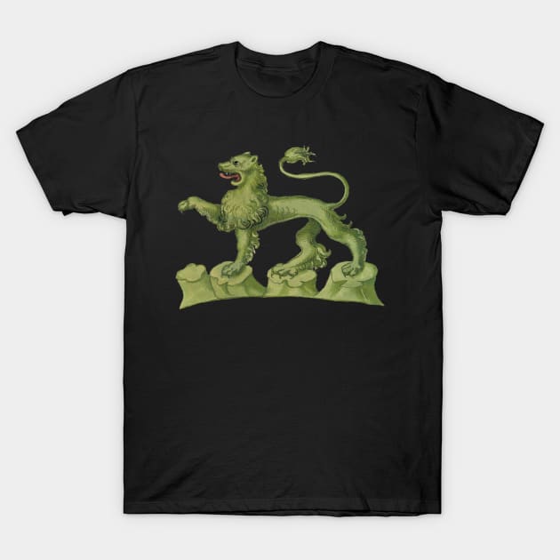 Alchemy Green Lion T-Shirt by Pixelchicken